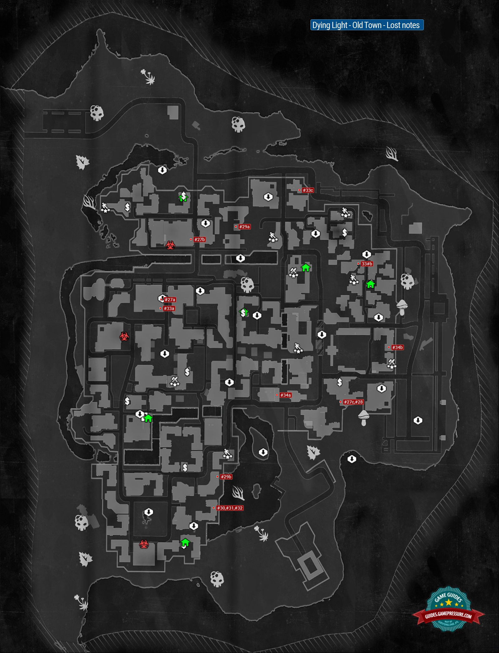 Dying Light - Old Town - Lost notes Dying Light - Old Town - Lost notes