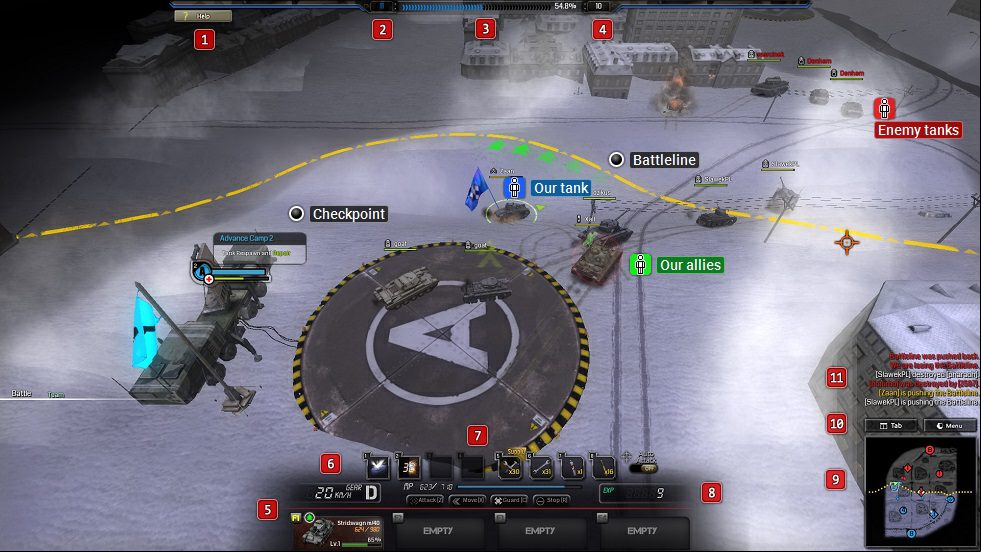 Battleline: Steel Warfare - interface Battleline: Steel Warfare - interface