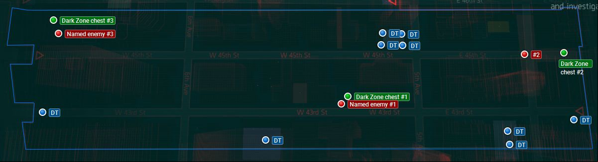 Tom Clancy's The Division - Dark Zone Map - DZ 04 Tom Clancy's The Division - Dark Zone Map - DZ 04