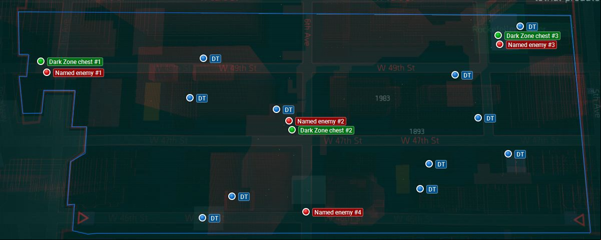 Tom Clancy's The Division - Dark Zone Map - DZ 05 Tom Clancy's The Division - Dark Zone Map - DZ 05