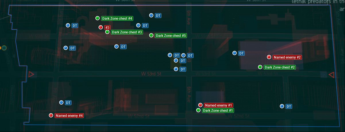 Tom Clancy's The Division - Dark Zone Map - DZ 06 Tom Clancy's The Division - Dark Zone Map - DZ 06
