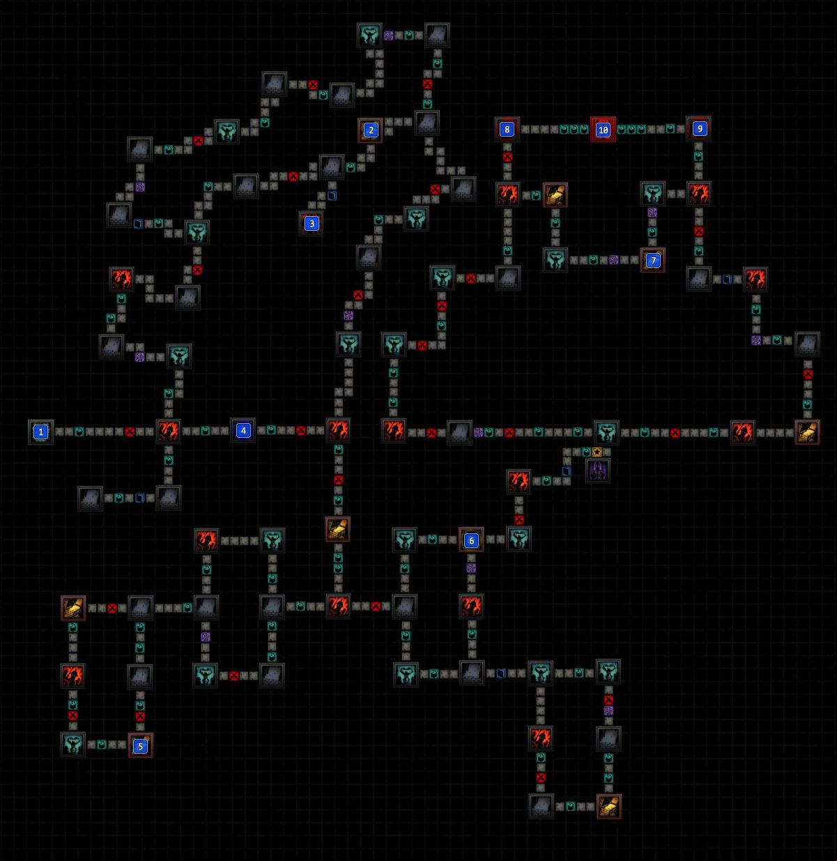 Darkest Dungeon: The Crimson Court - mission 3 map (Served Cold) Darkest Dungeon: The Crimson Court - mission 3 map (Served Cold)
