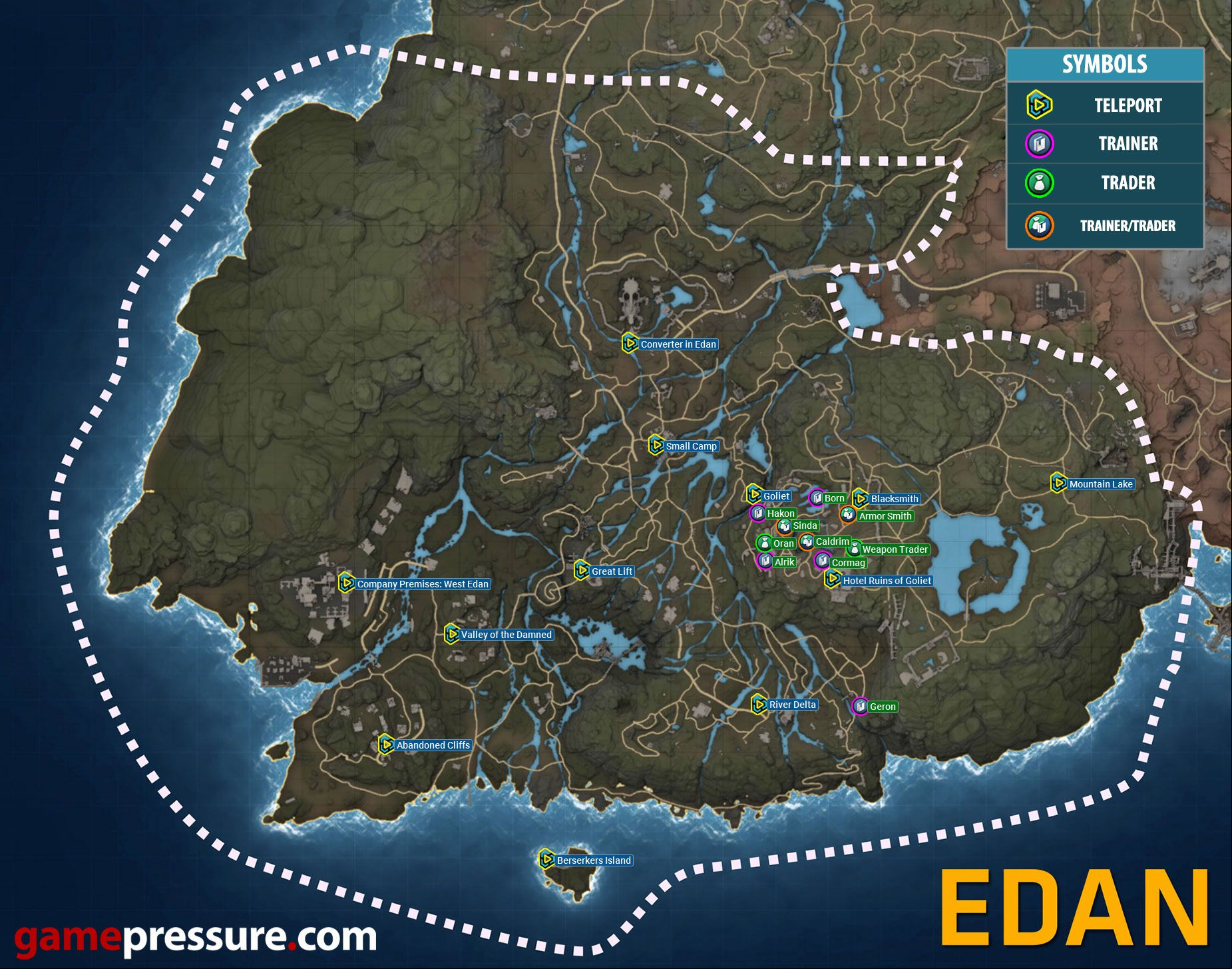 Elex - Atlas - Map of Edan Elex - Atlas - Map of Edan