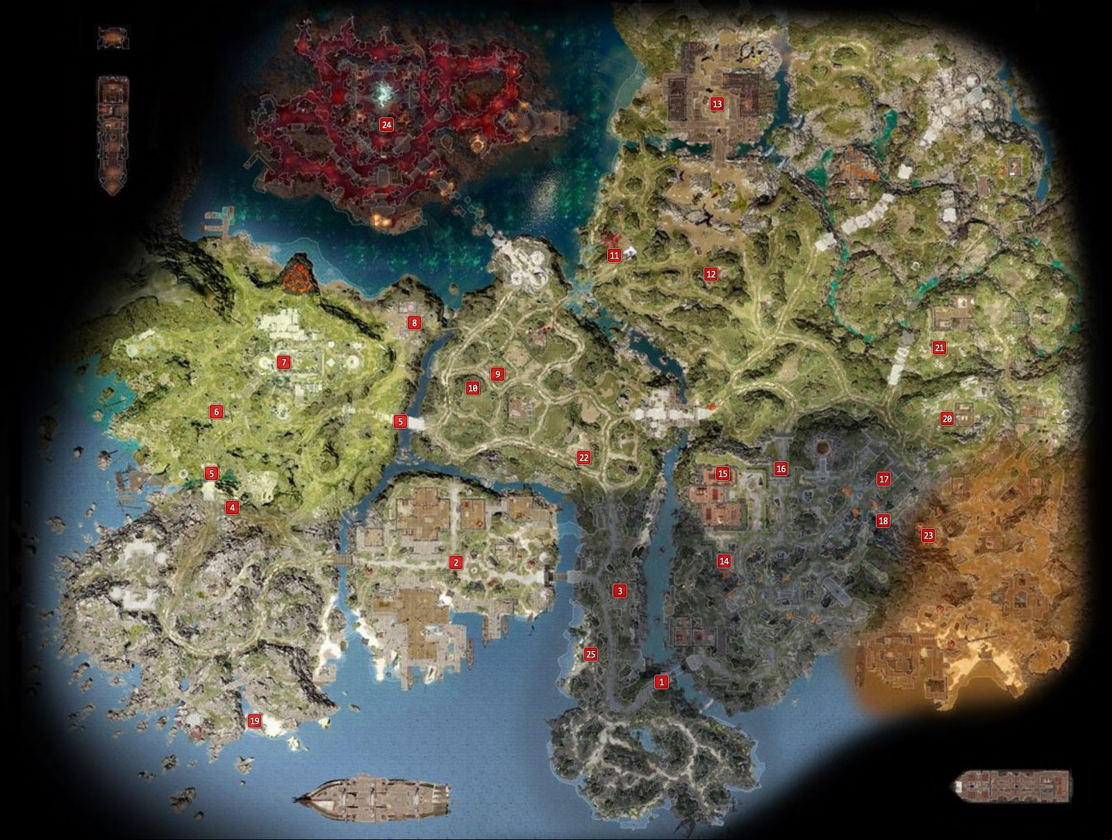 Reaper's Coast - map of all quests in Reaper's Coast Reaper's Coast - map of all quests in Reaper's Coast