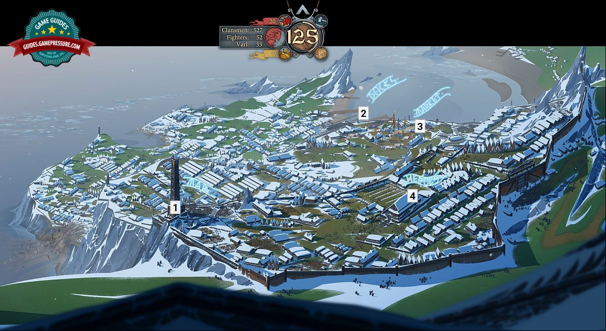 The Banner Saga map - Interface: City The Banner Saga map - Interface: City