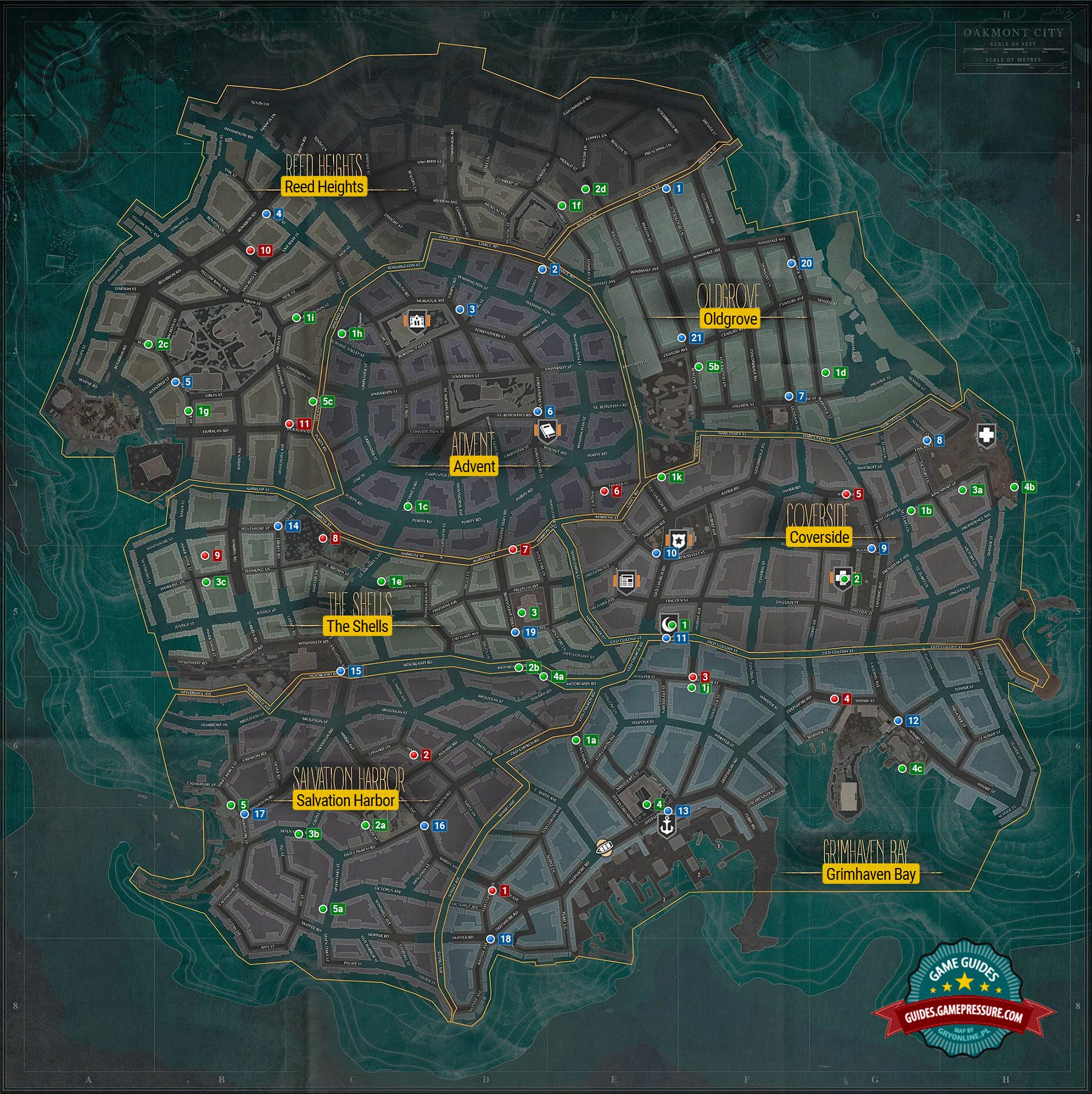 The Sinking City - World map The Sinking City - World map