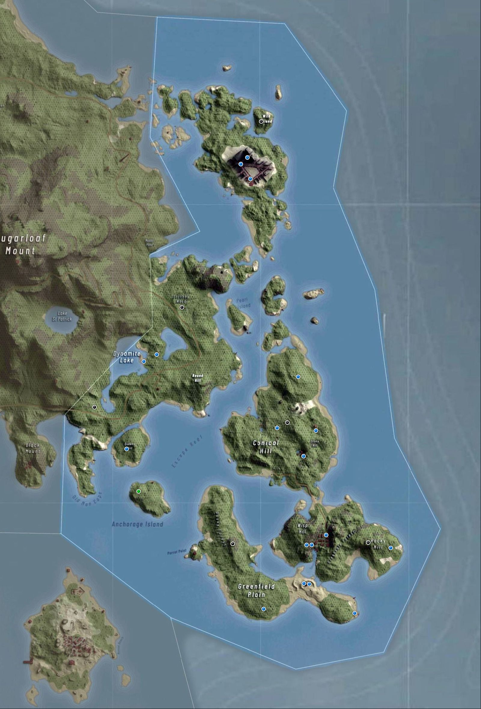 Ghost Recon Breakpoint - Driftwood Islets map Ghost Recon Breakpoint - Driftwood Islets map