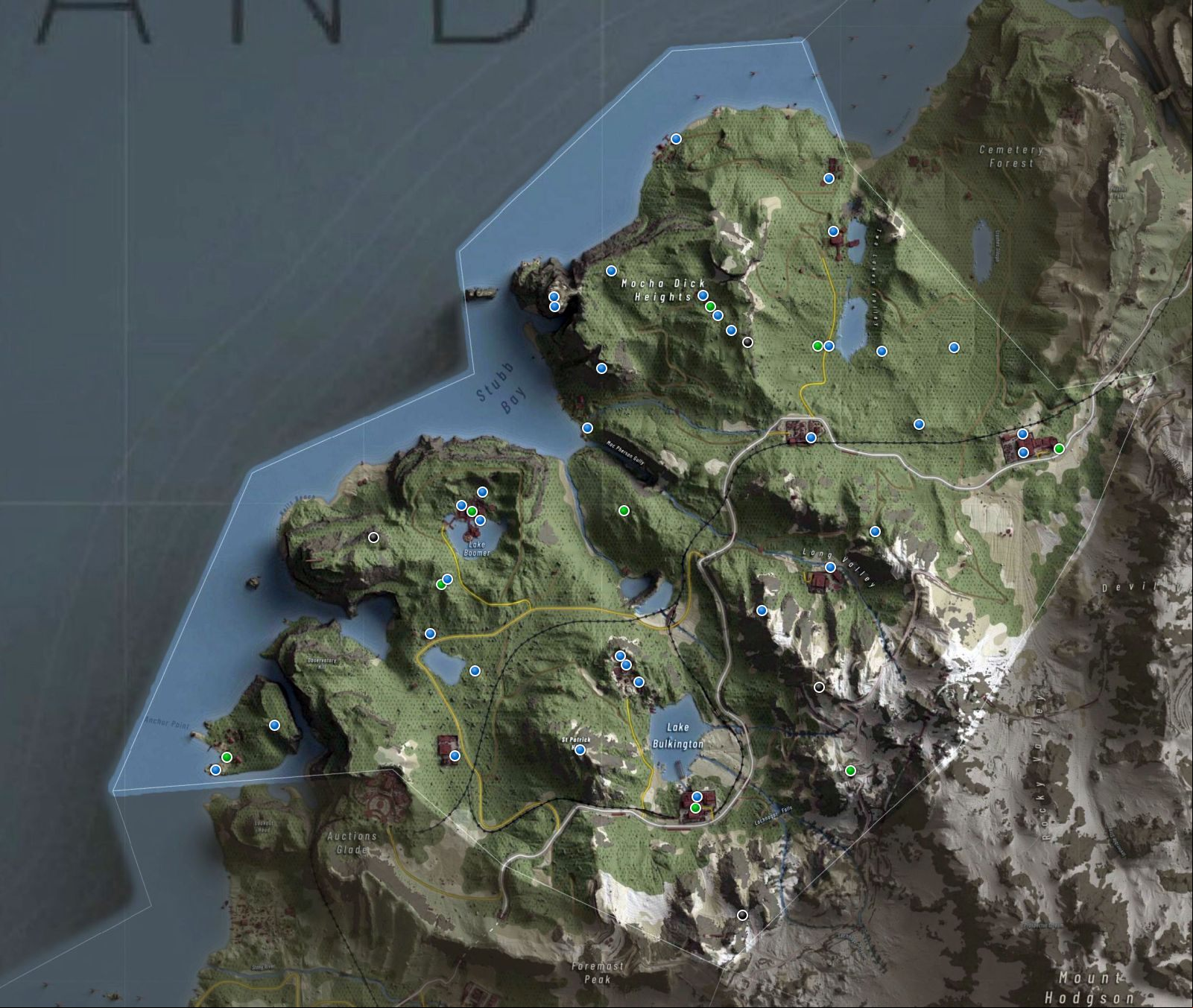 Ghost Recon Breakpoint - Wild Coast map Ghost Recon Breakpoint - Wild Coast map