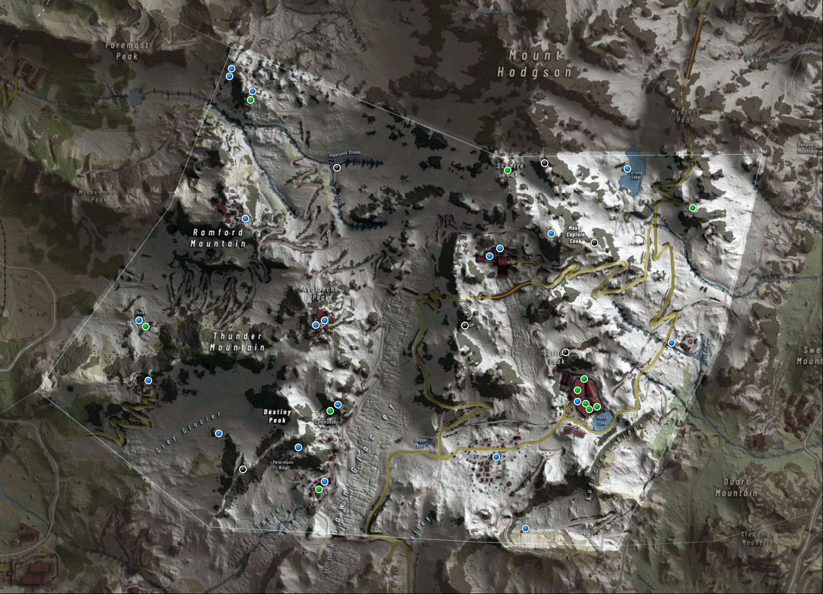 Ghost Recon Breakpoint - Silent Mountain map Ghost Recon Breakpoint - Silent Mountain map
