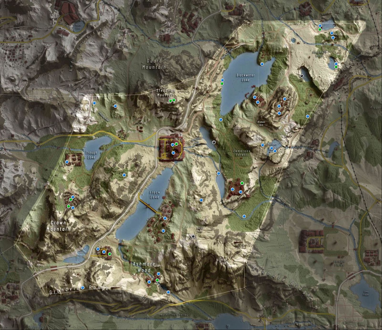 Ghost Recon Breakpoint - Lake Country map Ghost Recon Breakpoint - Lake Country map