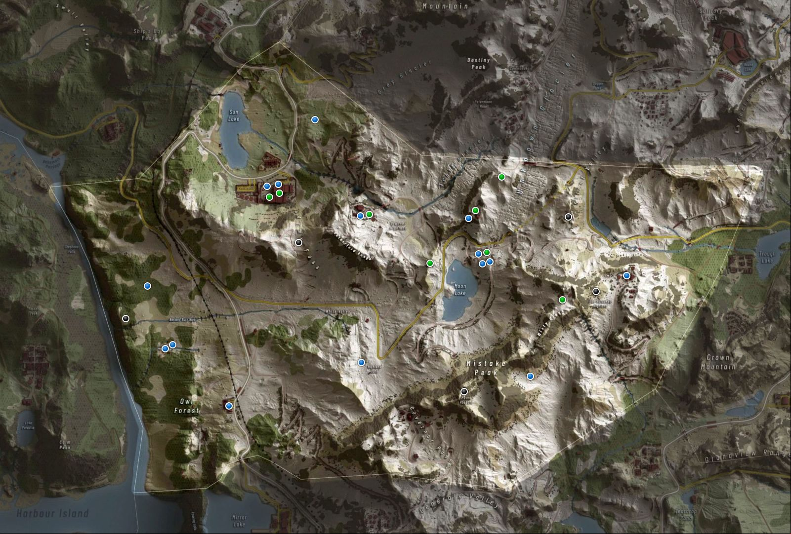 Ghost Recon Breakpoint - Good Hope Mountain map Ghost Recon Breakpoint - Good Hope Mountain map