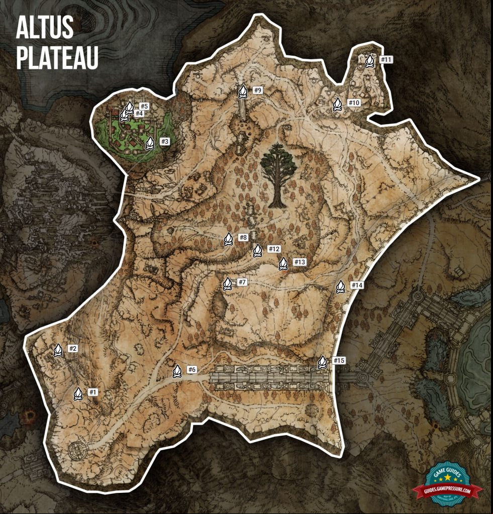 Elden Ring Map - Altus Plateau Elden Ring Map - Altus Plateau