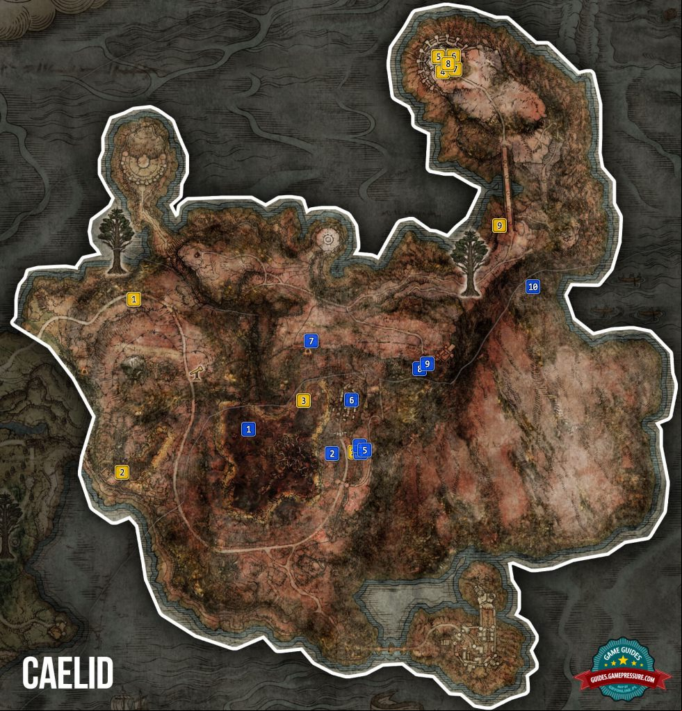 Elden Ring Map - Caelid - Sorceries and Incantations Elden Ring Map - Caelid - Sorceries and Incantations