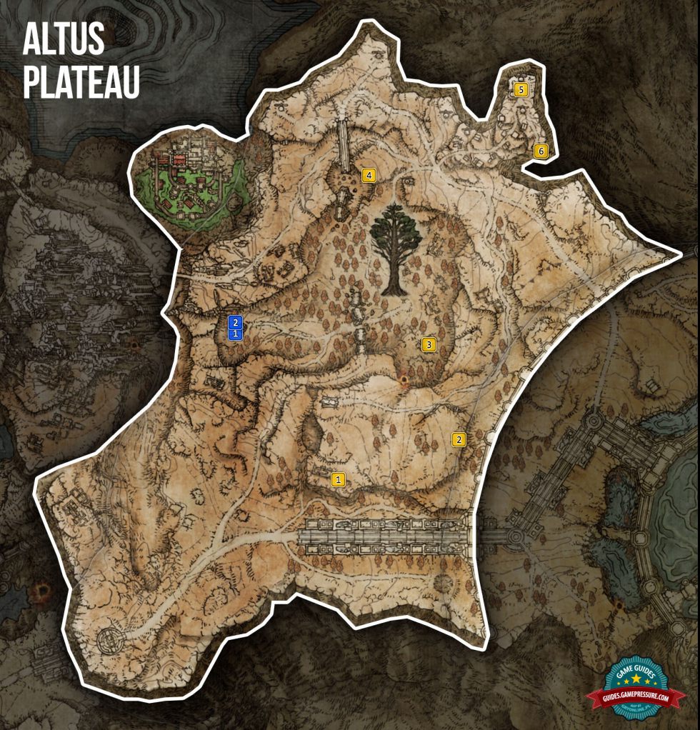 Elden Ring Map - Altus Plateau - Sorceries and Incantations Elden Ring Map - Altus Plateau - Sorceries and Incantations