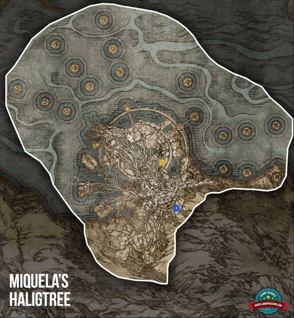 Elden Ring Map - Miquella's Haligtree - Sorceries and Incantations Elden Ring Map - Miquella's Haligtree - Sorceries and Incantations
