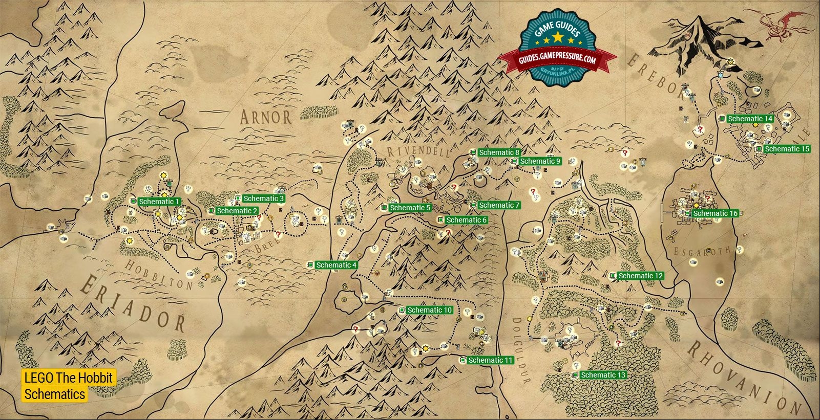LEGO The Hobbit - Schematics LEGO The Hobbit - Schematics