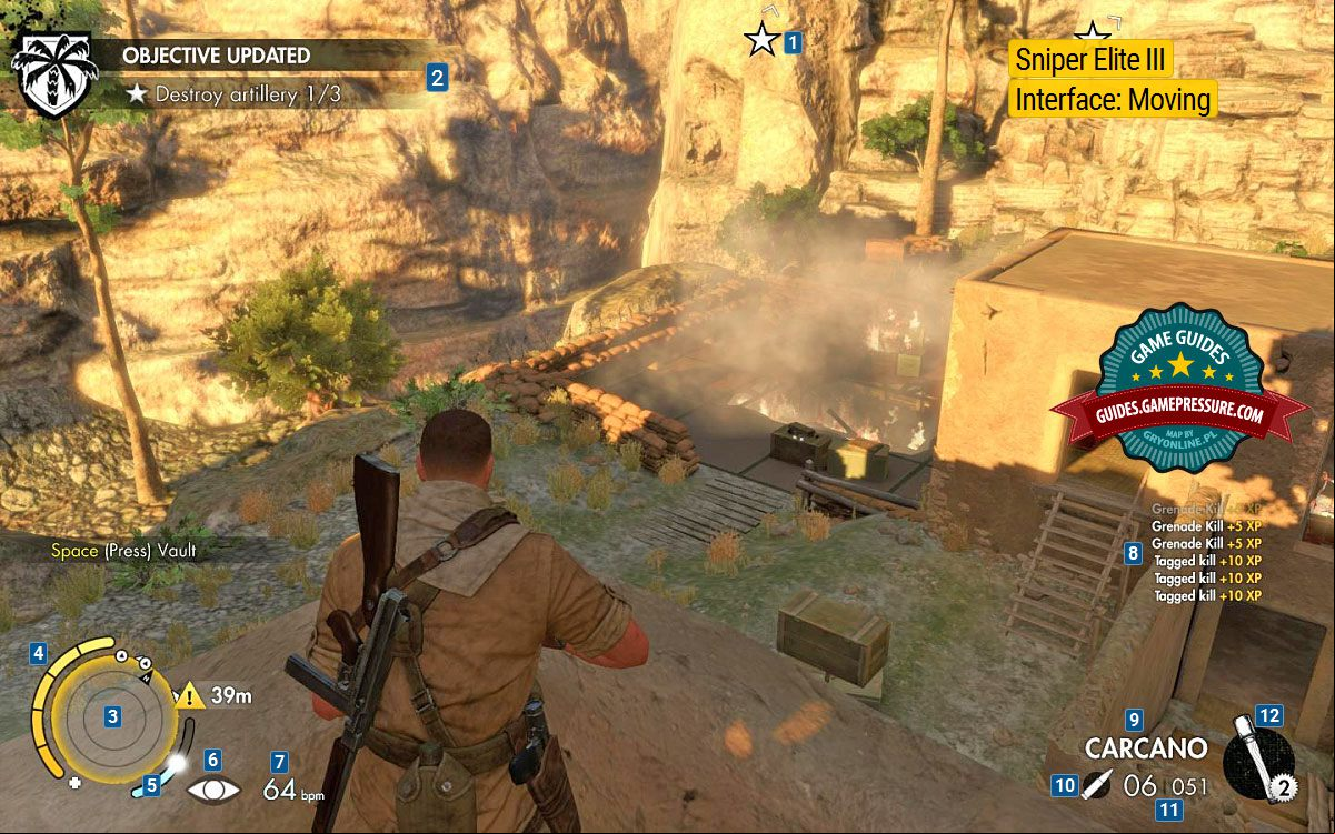 Sniper Elite III - Interface: Moving Sniper Elite III - Interface: Moving