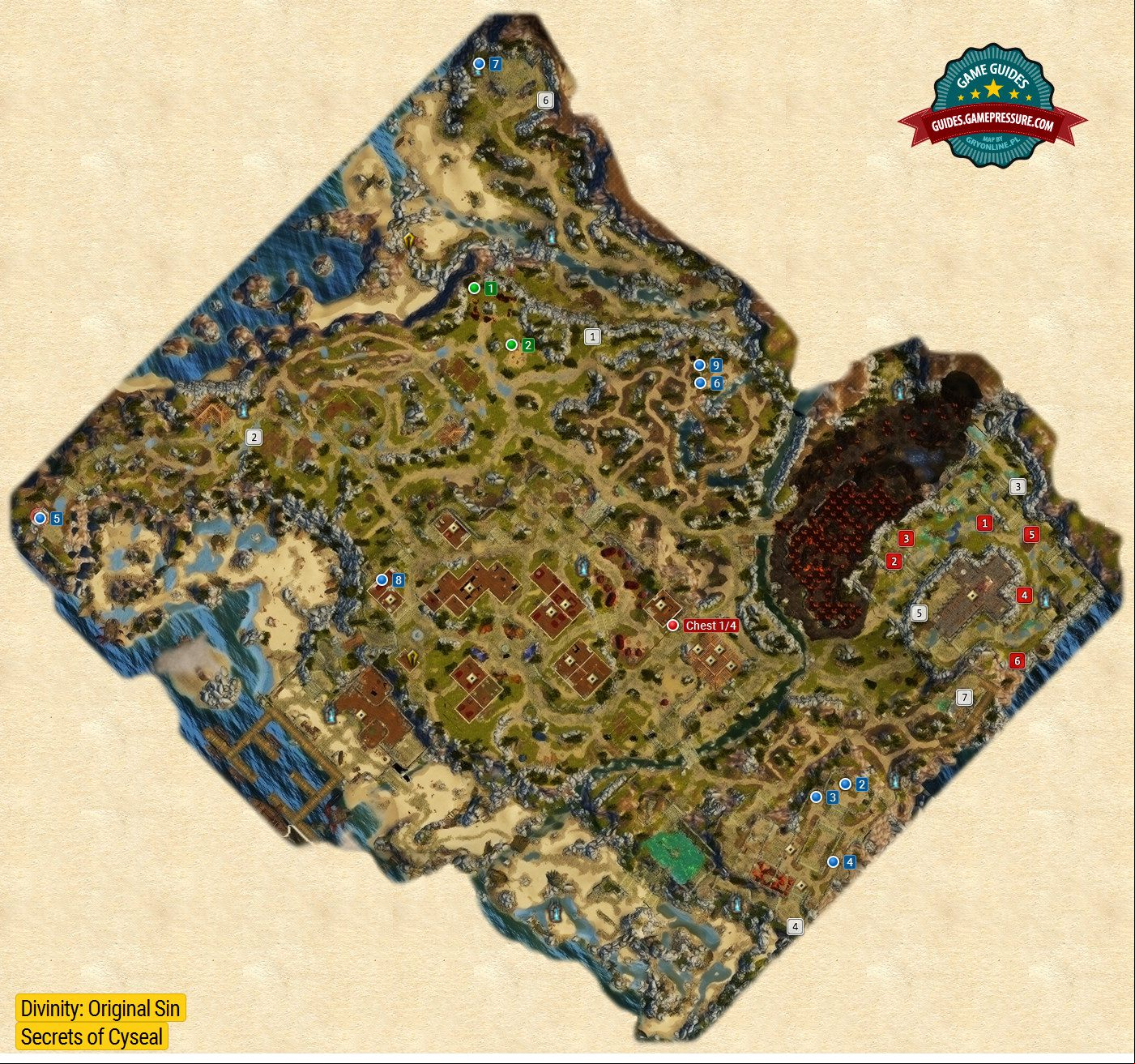 Map of Secrets in Cyseal - Divinity: Original Sin Map of Secrets in Cyseal - Divinity: Original Sin