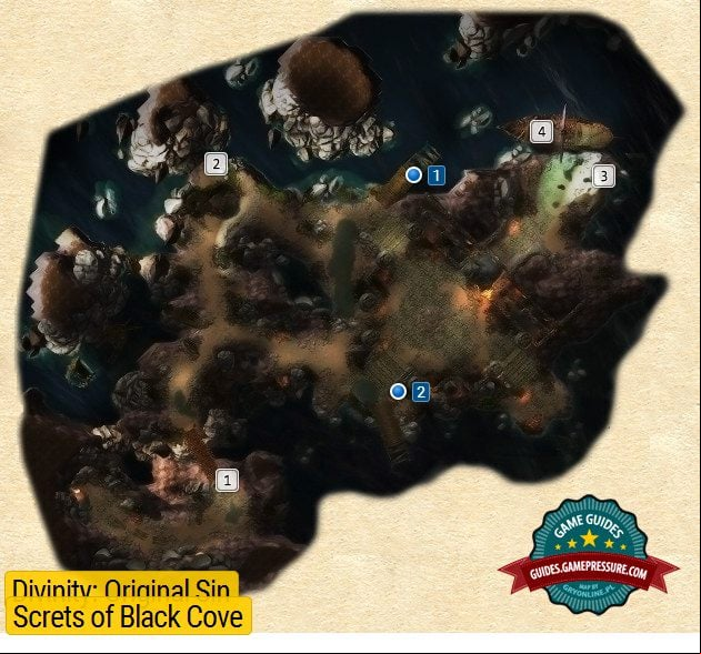 Map of Secrets in Black Cove (level 2) - Divinity: Original Sin Map of Secrets in Black Cove (level 2) - Divinity: Original Sin