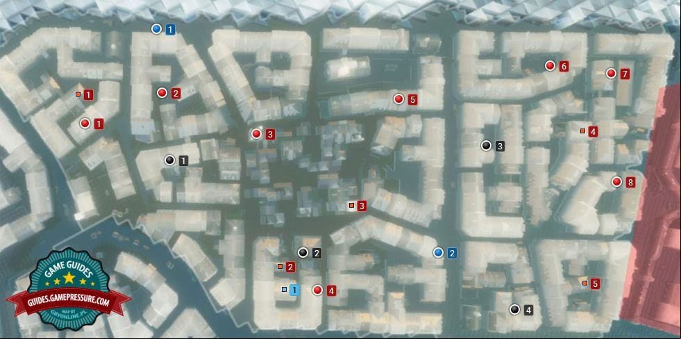 Map of Porte-Saint-Denis - Chests, Ribbons, Nomad points and Artifact - Assassin's Creed: Unity Map of Porte-Saint-Denis - Chests, Ribbons, Nomad points and Artifact - Assassin's Creed: Unity