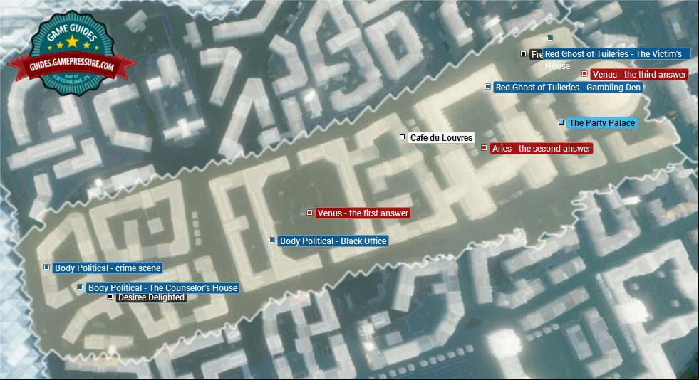 Map of Vendome - Luwr - Paris Stories and Nostradamu Enigmas - Assassin's Creed: Unity Map of Vendome - Luwr - Paris Stories and Nostradamu Enigmas - Assassin's Creed: Unity