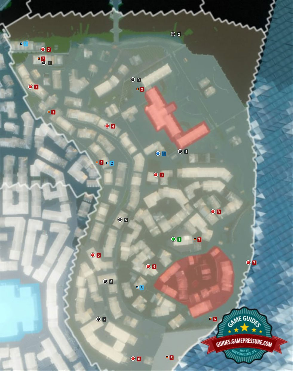 Map of Saint-Marcel - La Bievre - Chests, Ribbons, Nomad points and Artifact - Assassin's Creed: Unity Map of Saint-Marcel - La Bievre - Chests, Ribbons, Nomad points and Artifact - Assassin's Creed: Unity