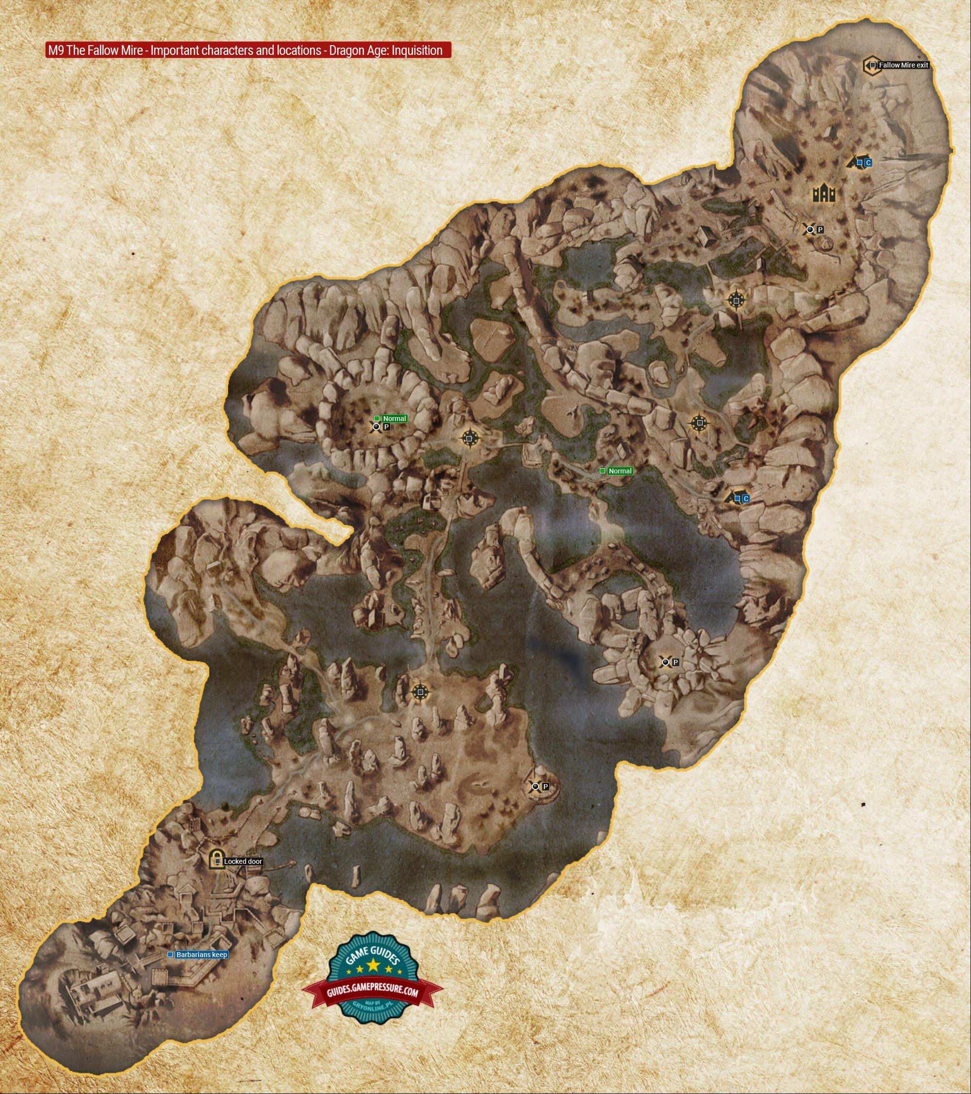 M9 The Fallow Mire - Important characters and locations - Dragon Age: Inquisition M9 The Fallow Mire - Important characters and locations - Dragon Age: Inquisition