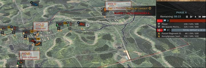 Strategic points in historical battles look a little different and there are only a few of them, so winning in such a battle is very important. You can only call on troops prepared in advance; management of battle groups is locked. - Game modes in Steel Division 2 - Basics - Steel Division 2 Guide