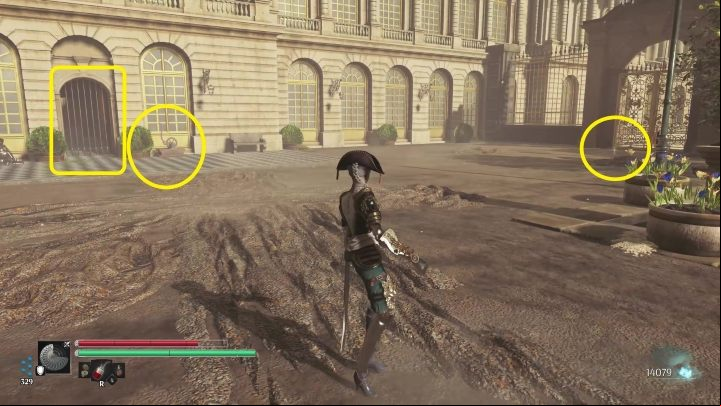 Just before the fight with the main boss, you must unlock the gate - Steelrising: The Queen - Echoes, how to get? - Echoes - Steelrising Guide, Walkthrough