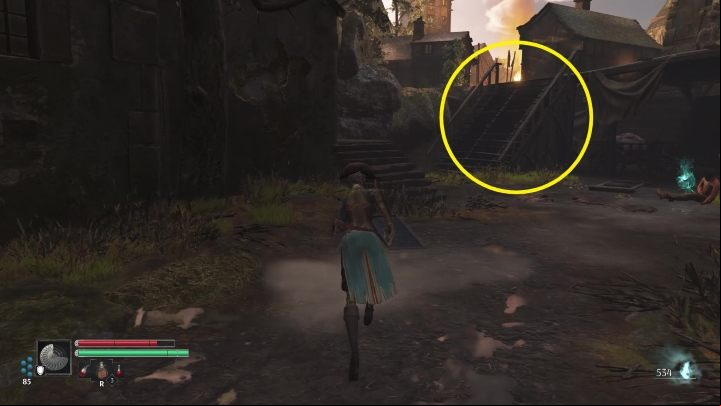 Immediately after ing through the cemetery, turn left - Steelrising: The Master of the Machines - walkthrough - Main missions - Steelrising Guide, Walkthrough