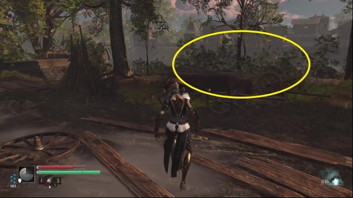 Now go through the bushes, behind them is the waterfront - Steelrising: The Master of the Machines - walkthrough - Main missions - Steelrising Guide, Walkthrough