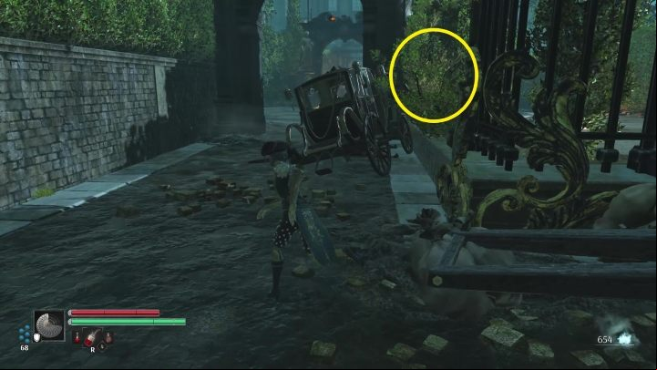 You can avoid them if you go into the bushes in front of the square - Steelrising: Troubled Waters - walkthrough - Main missions - Steelrising Guide, Walkthrough