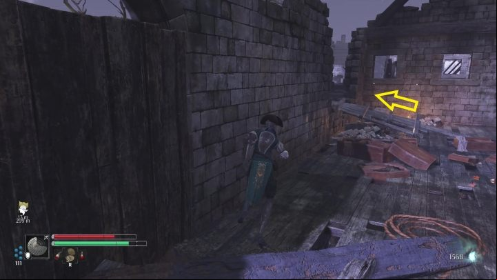 Jump into the square (follow the footbridge in the corner - we've marked it above) but watch out for a Forger and a Courier below - Steelrising: The Shadows of Luxembourg - walkthrough - Main missions - Steelrising Guide, Walkthrough