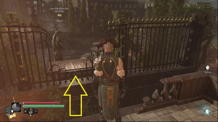 From it, jump using Momentum Selenita to the opposite platform - Steelrising: To Les Invalides - walkthrough - Main missions - Steelrising Guide, Walkthrough