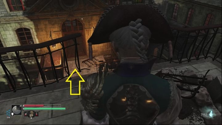 Cross the room and jump to the adjacent balcony - Steelrising: To Les Invalides - walkthrough - Main missions - Steelrising Guide, Walkthrough