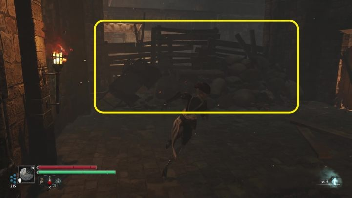 Jump over the barricade to the other side - Steelrising: The Recluse of the Abyss - walkthrough - Main missions - Steelrising Guide, Walkthrough