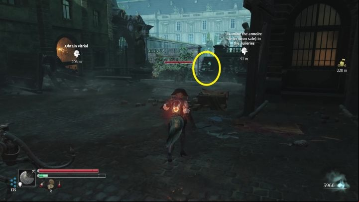 However, if you already have the Alchemist's Ram power, you can significantly shorten the journey - Steelrising: Monsieur Neckers two treasures - walkthrough - Side missions - Steelrising Guide, Walkthrough