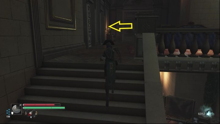 When you reach the upper floor, enter the room (the next stairs lead nowhere) - Steelrising: Monsieur Neckers two treasures - walkthrough - Side missions - Steelrising Guide, Walkthrough