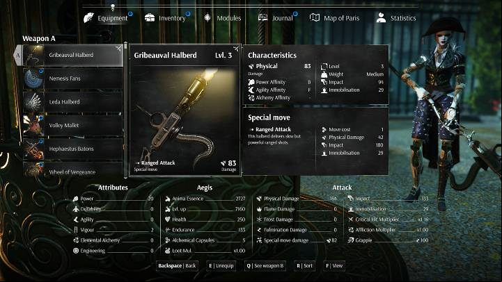 Melee players will surely find a suitable weapon in Steelrising - Steelrising: Weapons - Basics - Steelrising Guide, Walkthrough