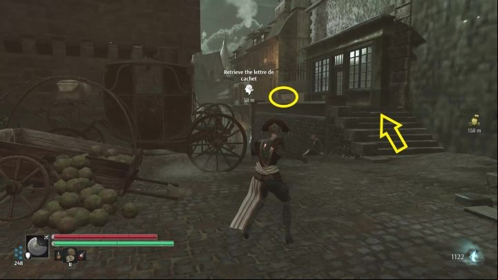 From the respawn point, go upstairs - Steelrising: A family affair - walkthrough - Side missions - Steelrising Guide, Walkthrough