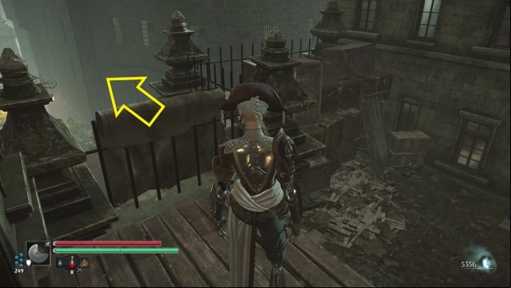 From here, you can easily jump over the fence - Steelrising: A family affair - walkthrough - Side missions - Steelrising Guide, Walkthrough