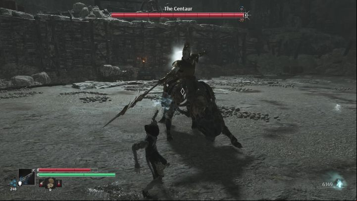 During his first phase, the boss mostly focuses on simple spear thrusts - Steelrising: The Centaur Titan - boss, how to beat? - Montmartre - Steelrising Guide, Walkthrough