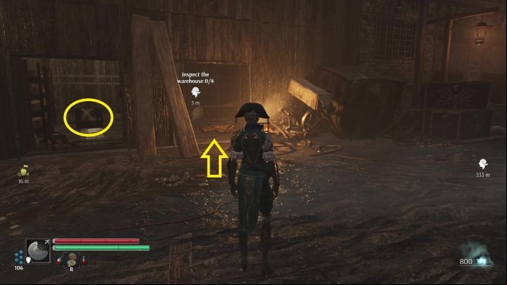 Immediately behind it, to the left, is a depot - Steelrising: Gunpowder trail - walkthrough - Side missions - Steelrising Guide, Walkthrough