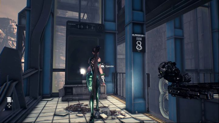2 - Stellar Blade: How to call the cart at the Abandoned Station on Eidos 7? - Puzzles - Stellar Blade Guide