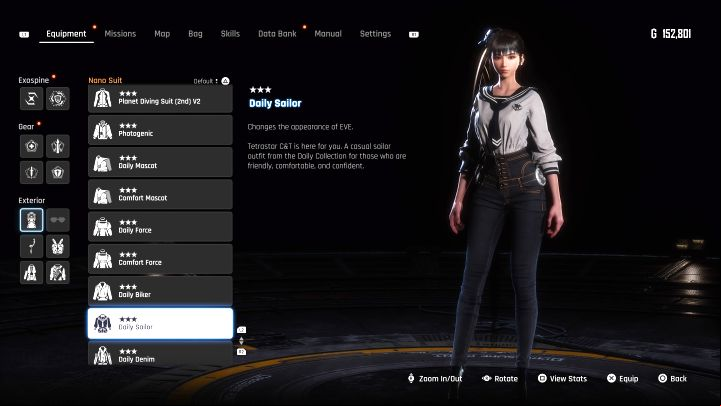 The linear age will lead you to a new area inside the building, where there is a small chest with the design - Stellar Blade: All EVE costumes map - Secrets and Collectibles - Stellar Blade Guide