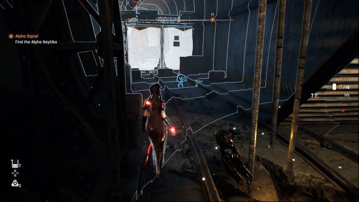 One of the robots can be found in the initial part of Matrix 11, in Underground Platform location to be exact - Stellar Blade: Tumbler Expansion Modules map - Secrets and Collectibles - Stellar Blade Guide
