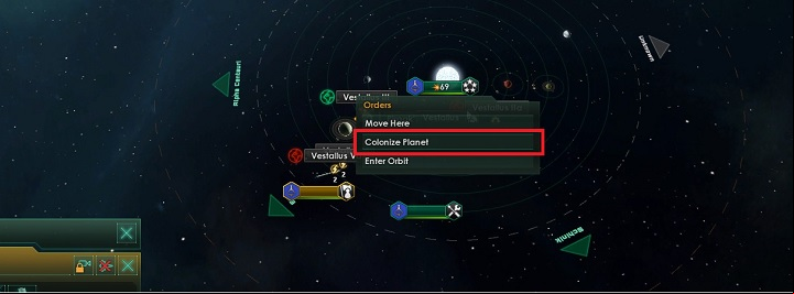 Switch to the system that you want to colonize - Seizing of systems and colonization of planets in Stellaris - A good start in Stellaris - Stellaris Guide