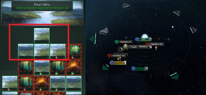 This will open the of the new planet, where you have to put your colony in one of the available sectors - Seizing of systems and colonization of planets in Stellaris - A good start in Stellaris - Stellaris Guide