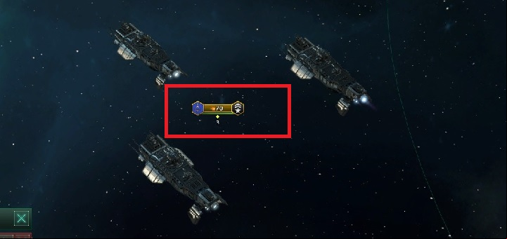 No matter the size of the unit, you will always see the above above it - General information about fleet in Stellaris - Fleet - Stellaris Guide