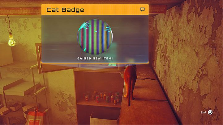 There is a Cat Badge in the safe - one of the collectibles - Stray: The safe puzzle in the store - Midtown - Puzzles - Stray Guide, Walkthrough